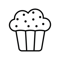 cup cake icon vector design template elegant style