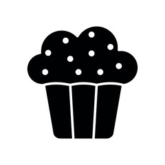 cup cake icon vector design template elegant style