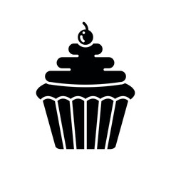 cup cake icon vector design template elegant style