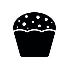 cup cake icon vector design template elegant style
