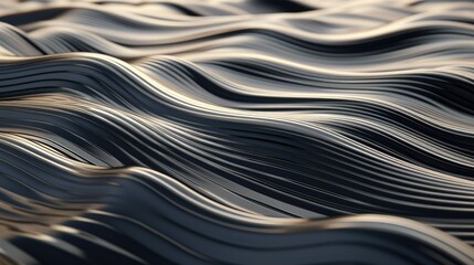 Close-up of smooth water ripples forming abstract wave patterns