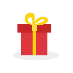 christmas giftbox. Many various giftboxes with tags. Flat vector illustration isolated on white