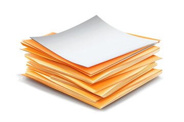 Paper sheet icon on white background