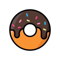  donut icon vector design template elegant style