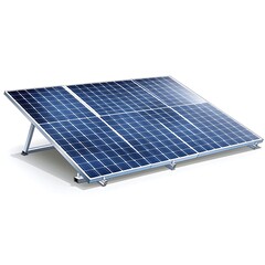 Solar panel icon on white background