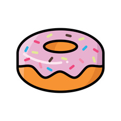  donut icon vector design template elegant style