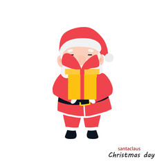 popular cartoon santa wearing christmas costume different pose activity. Cute Santa Clauses in different poses