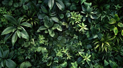 Fototapeta premium Lush Green Tropical Foliage