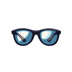 Fototapeta premium glasses icon simple white background vector