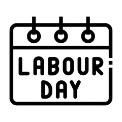 labour day Line Icon