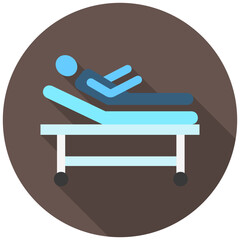 Care rounded flat color icon, use for UI, UX, app and web development, digital or print. for industry, hospital management, health theme.