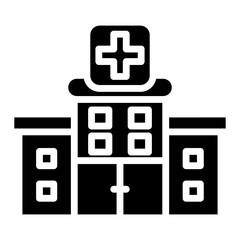 Obraz premium Hospital Building Icon