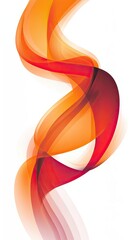 Fototapeta premium Abstract swirling orange and red waves design