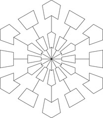 vector illustration design image sketch silhouette ornament rosette mandala classic vintage