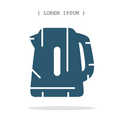 Vector symbol. Teapot icon illustration. Stock vector symbol illustration design.