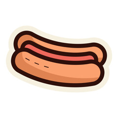 hotdog food sticker