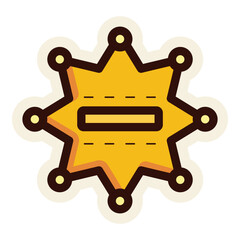 sheriff badge sticker
