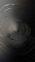 Abstract concentric circles in dark metallic texture