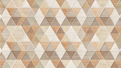 Abstract Geometric Wood Grain Triangle Pattern Seamless Texture