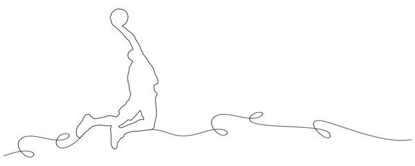 line art basketball sport illustration