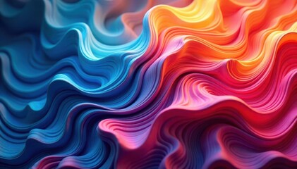 Obraz premium Intricate color blend, fluid forms, repeating, contemporary, pattern, texture