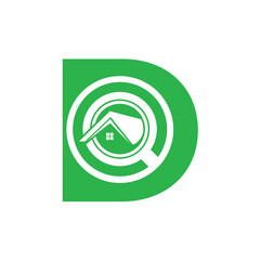 Letter D vector logo template, Colorful Letter D logo, Real Estate, Building and Construction Logo Design Template Vector Icon