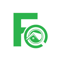 Letter F vector logo template, Colorful Letter F logo, Real Estate, Building and Construction Logo Design Template Vector Icon