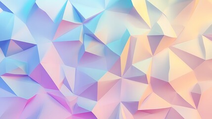 Obraz premium Abstract Pastel Triangle Geometric Background Design