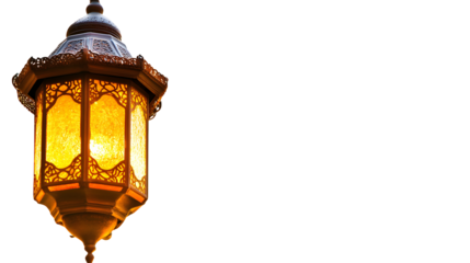 a lantern with intricate glass panels radiating png transparant background