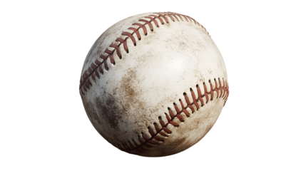 Vintage Baseball Ball With Stitching