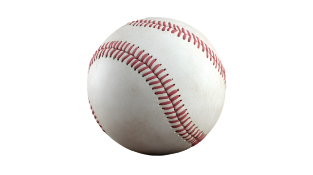 Vintage Baseball Ball With Stitching