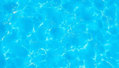 Obraz premium Blue Water Ripples Bubbles, Sunlight Reflections Shimmer