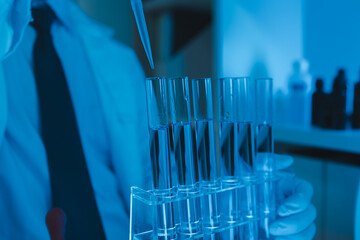 researchers working in the clinical laboratory, scientists working in the lab, science, chemists...