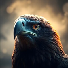 Fototapeta premium Abstract Eagle Eye Digital Art for Modern Decor, eagle eye, eagle eye painting, eagle eye artwork, eagle eye photography, eagle eye digital art, blue eagle eye, golden eagle eye, green eagle eye, real