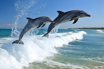 Fototapeta premium dolphin in the water