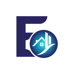 Letter E vector logo template, Colorful Letter E logo, Real Estate, Building and Construction Logo Design Template Vector Icon