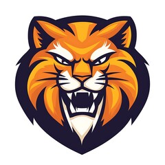 Angry Wildcat Mascot Logo. Concept of Power, Strength, and Aggression.