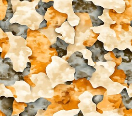 Naklejka premium camouflage texture traditional seamless, Seamless Traditional Camouflage Texture Design