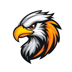Obraz premium Eagle Head Logo Design. Powerful and Majestic Animal Mascot.