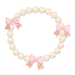 Coquette 3D Round Shape Pearl