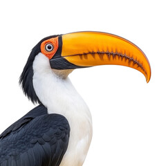 Fototapeta premium Colorful Toucan Bird Profile, Isolated | Wildlife photography