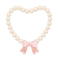 Coquette 3D Heart Shape Pearl