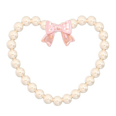 Coquette 3D Heart Shape Pearl