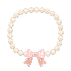 Coquette 3D Round Shape Pearl