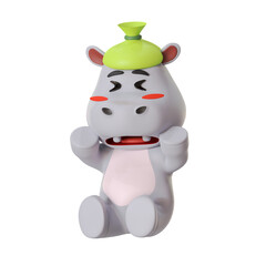 Mascot Cute Sick Hippo fever