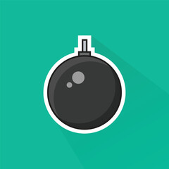 Illustration of Canon Ball in Flat Design