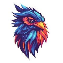 Obraz premium Colorful Abstract Eagle Head. Graphic Design, Art, Illustration