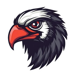 Obraz premium Eagle Head Graphic Design. Powerful and Majestic Animal Art.