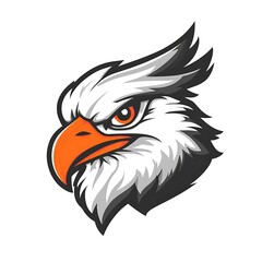 Obraz premium Eagle head logo design. Powerful and fierce animal mascot.
