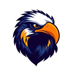 Obraz premium Bald Eagle Head Logo Design. Powerful and Majestic Animal.